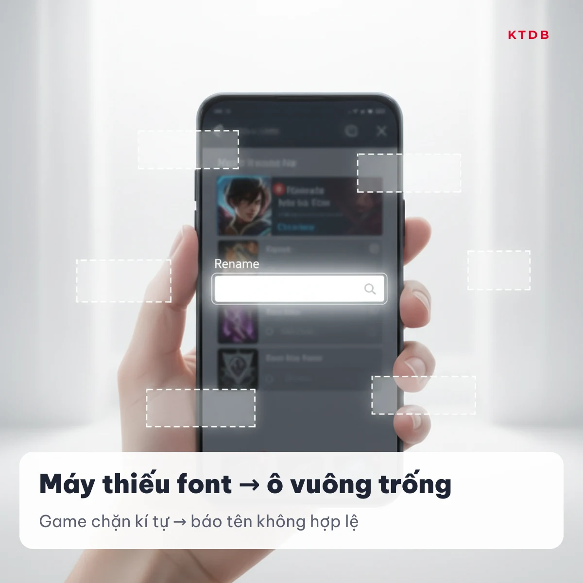 Kí tự đặc biệt bị lỗi ô vuông trên điện thoại thiếu font