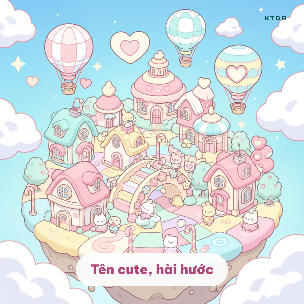 Tên Play Together cute, hài hước trên đảo kẹo pastel
